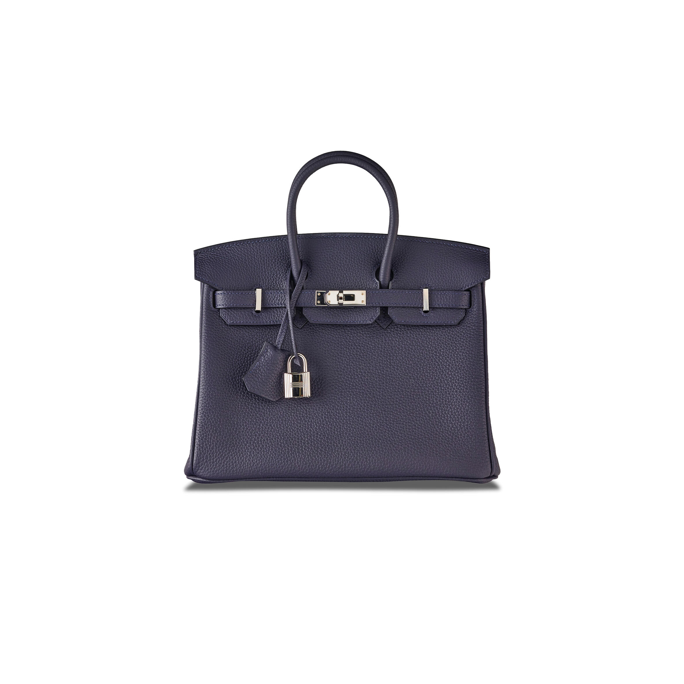H**me5 BIRKIN 30 TOGO LEATHER MIDNIGHT BLUE POPPY ORANGE SILVER BUCKLE BAG 454074 (30*23*15cm) Master Quality